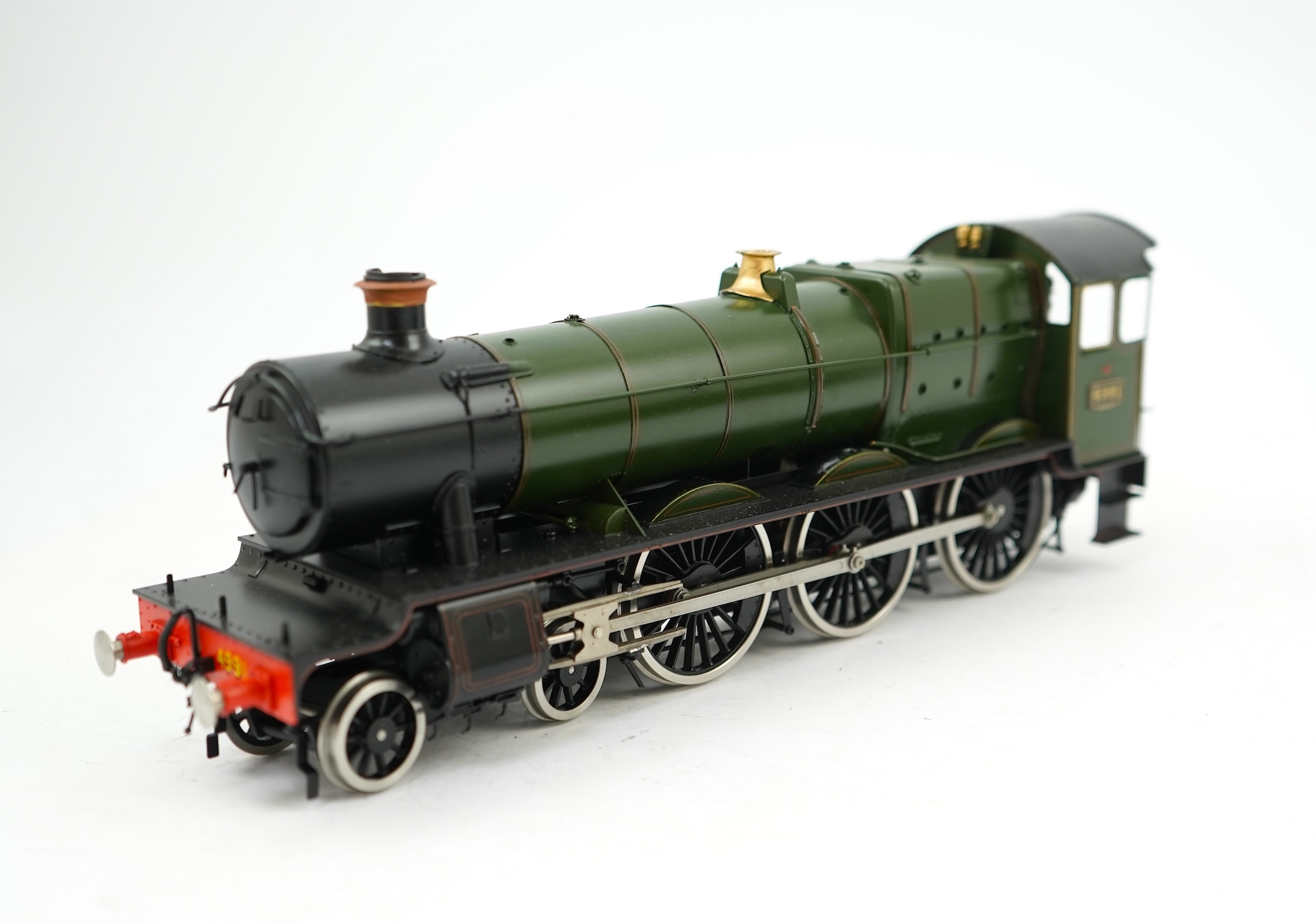 An 0 Gauge Made by Sancheng, China, model of GWR Hall Class, Cobham Hall 4991, 4-6-0 tender locomotive, powered for two rail operation.